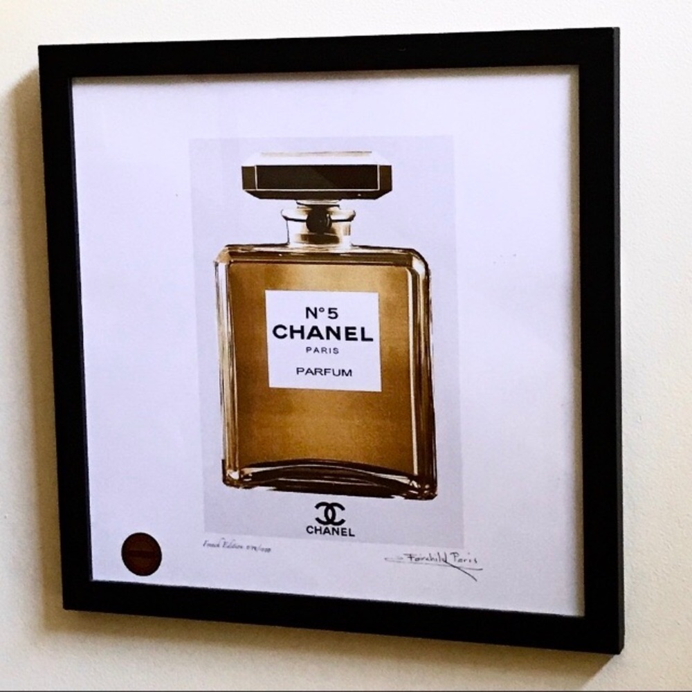 Fairfield Paris Signed Limited Edition Chanel No 5 Print